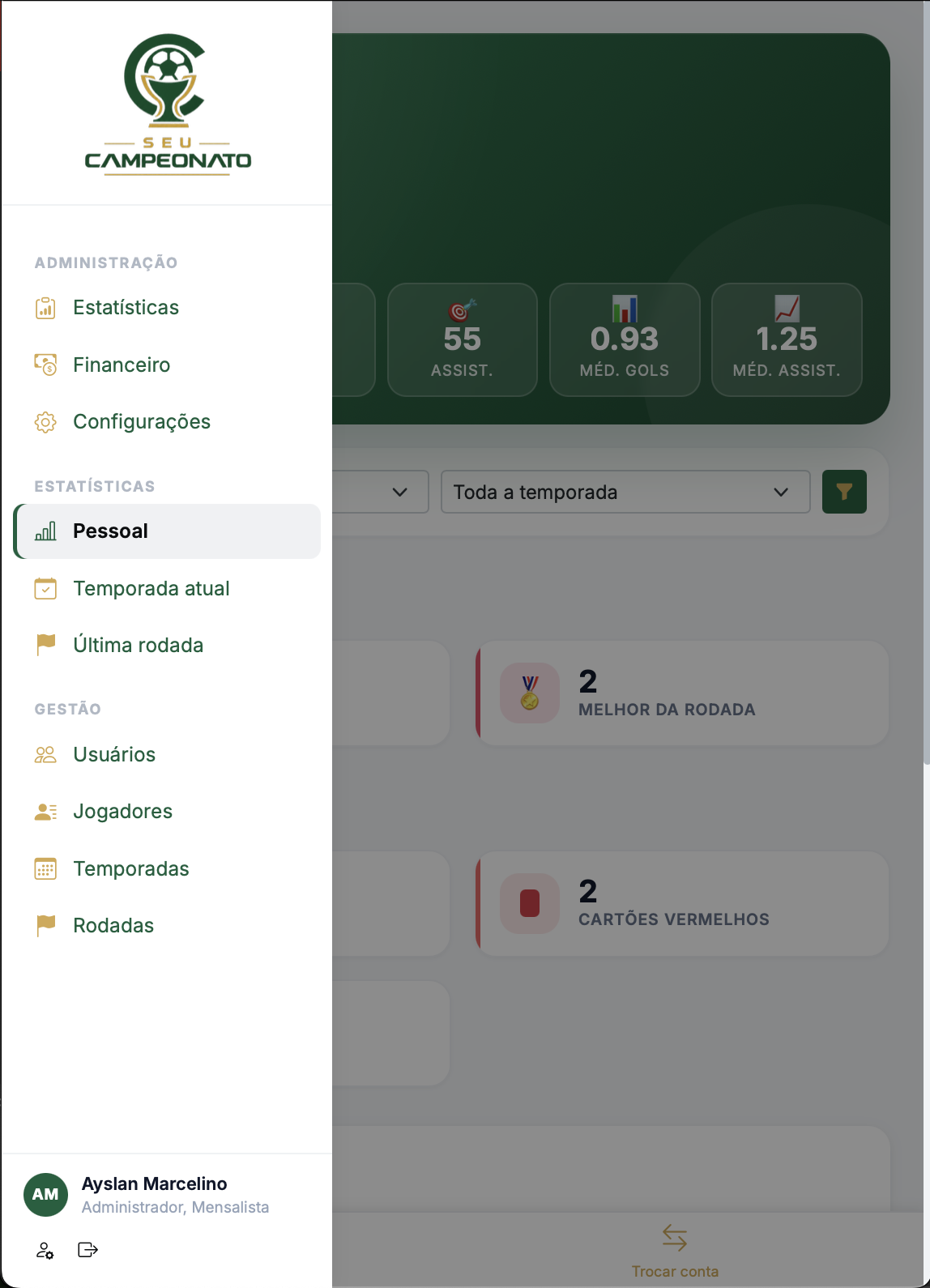 Plataforma no celular